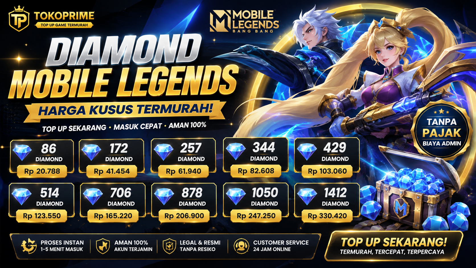 🎮🔥 PROMO TOP UP MOBILE LEGENDS TERMURAH! 🔥🎮
