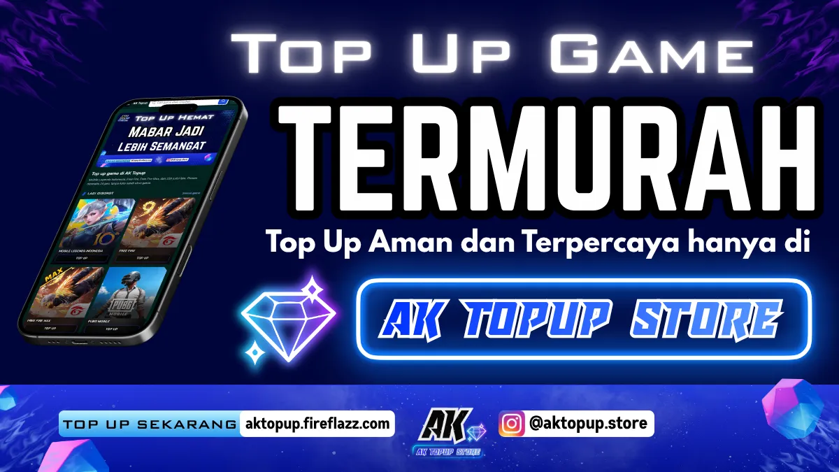 Top Up Game Termurah, Aman, dan Terpercaya. Hanya Di Ak Topup Store