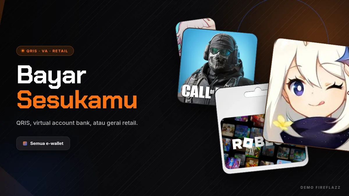 Bayar pakai QRIS, virtual account, atau gerai retail