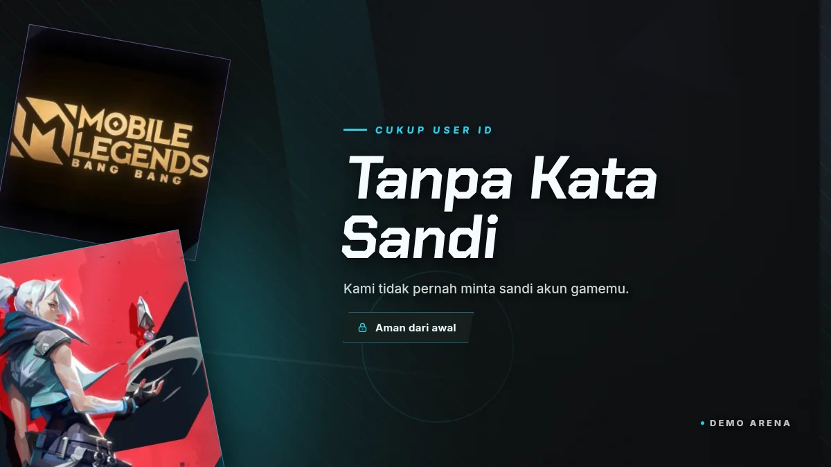 Tanpa kata sandi akun game, cukup User ID