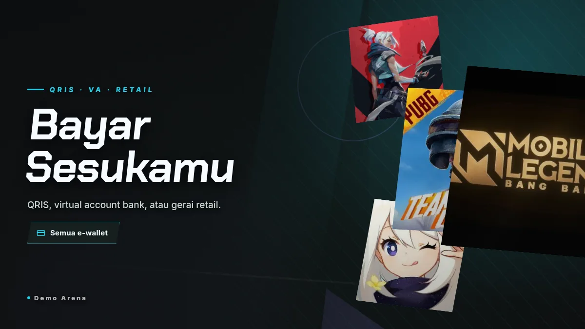 Bayar pakai QRIS, virtual account, atau gerai retail