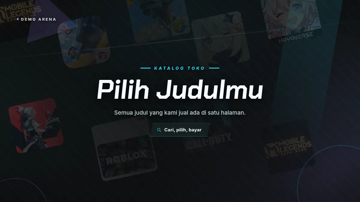 Katalog lengkap, semua judul di satu halaman