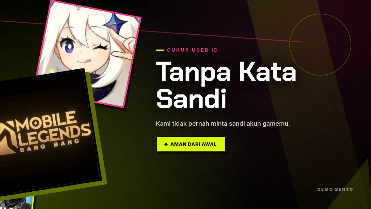 Tanpa kata sandi akun game, cukup User ID