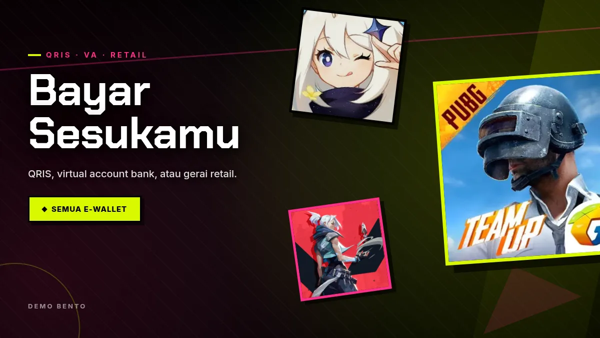 Bayar pakai QRIS, virtual account, atau gerai retail