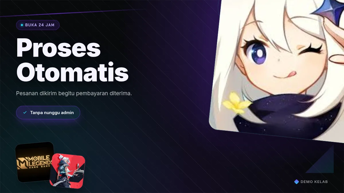 Proses otomatis, buka 24 jam