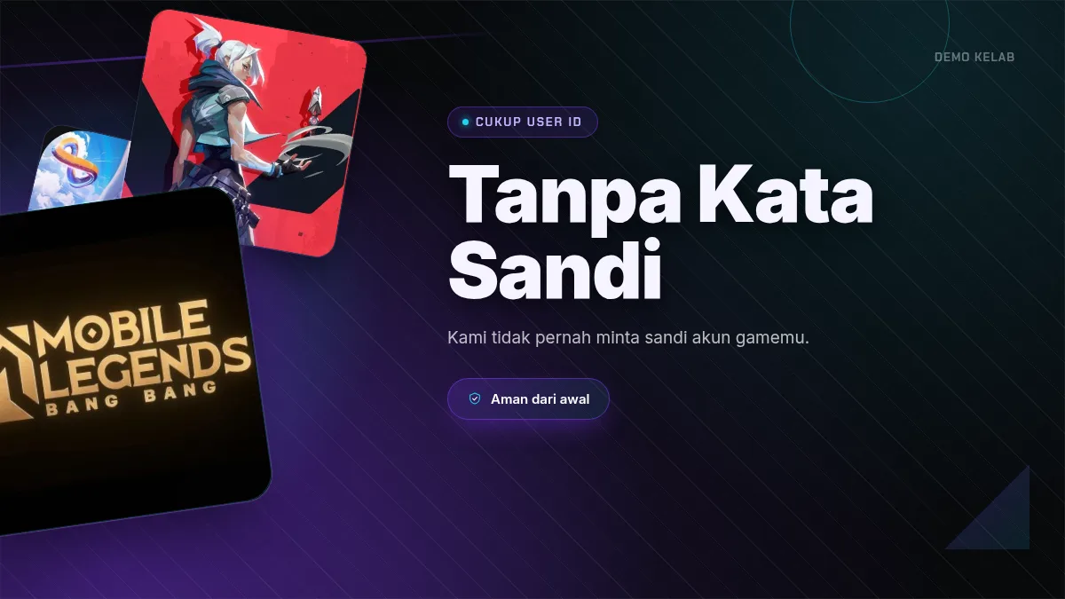 Tanpa kata sandi akun game, cukup User ID