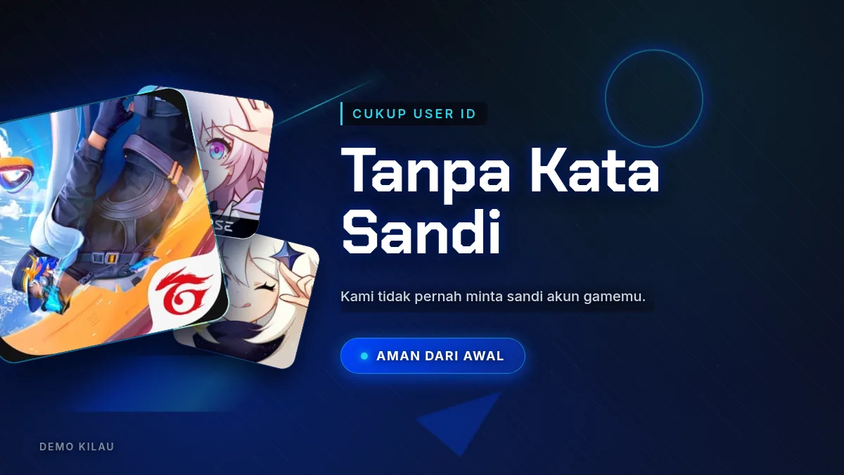 Tanpa kata sandi akun game, cukup User ID