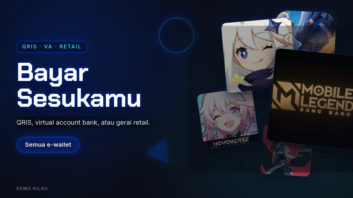 Bayar pakai QRIS, virtual account, atau gerai retail