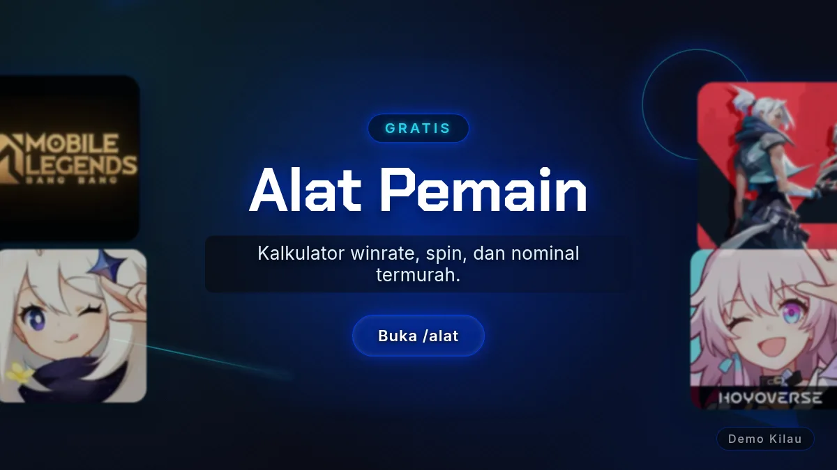 Alat pemain: kalkulator winrate, spin, dan nominal