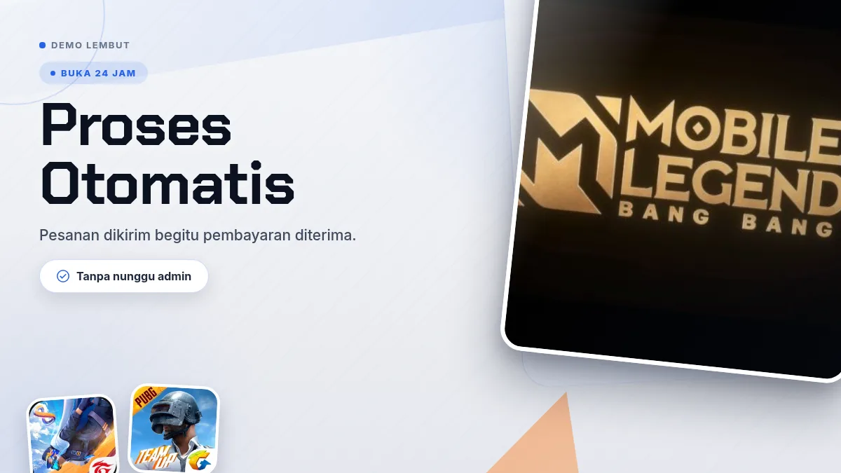 Proses otomatis, buka 24 jam