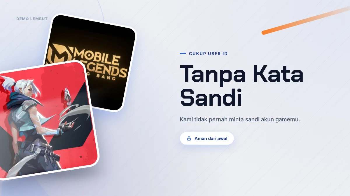 Tanpa kata sandi akun game, cukup User ID
