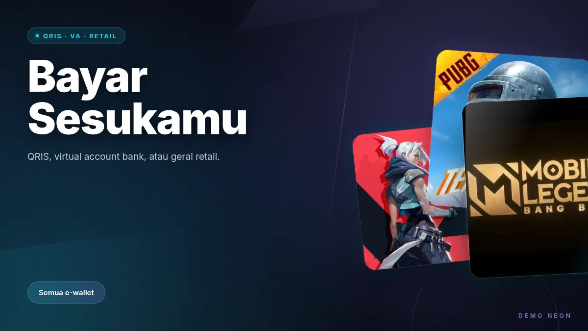 Bayar pakai QRIS, virtual account, atau gerai retail
