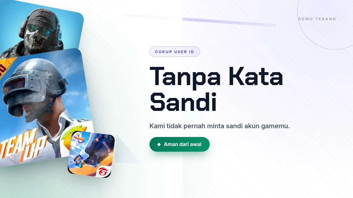 Tanpa kata sandi akun game, cukup User ID
