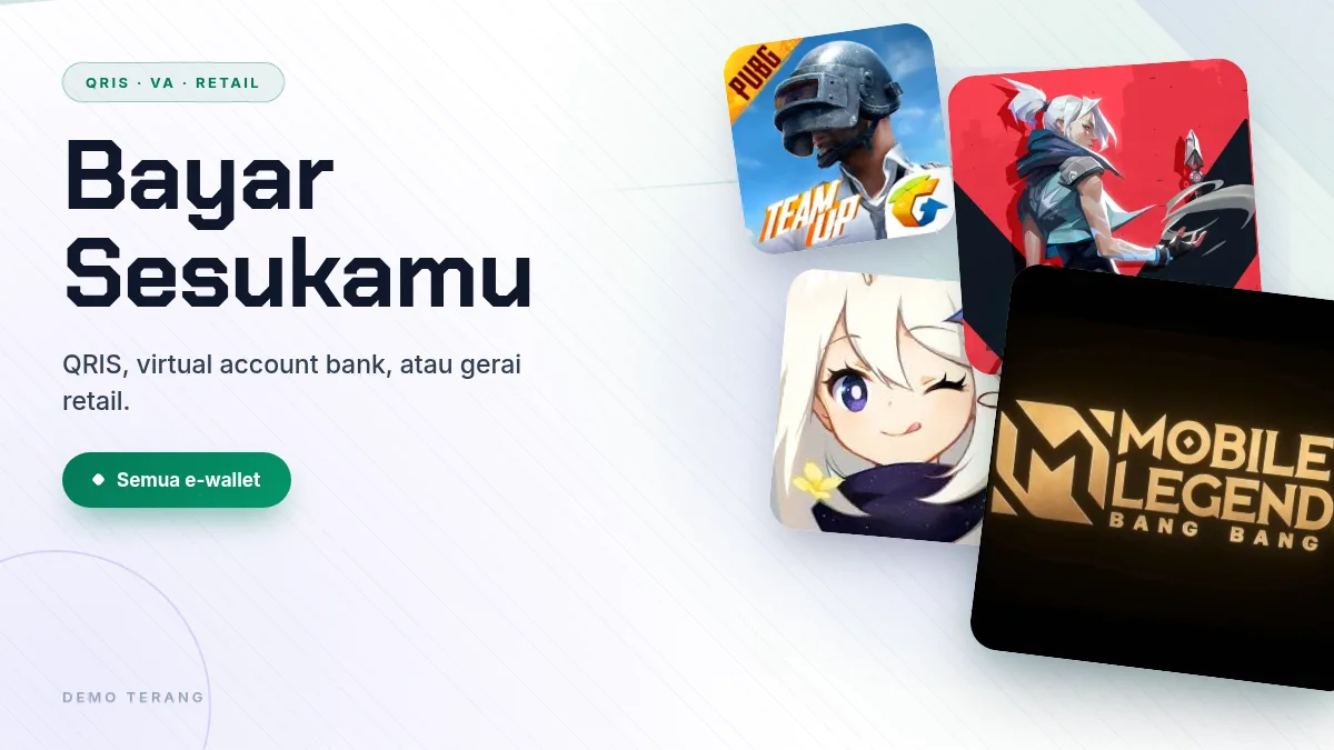 Bayar pakai QRIS, virtual account, atau gerai retail