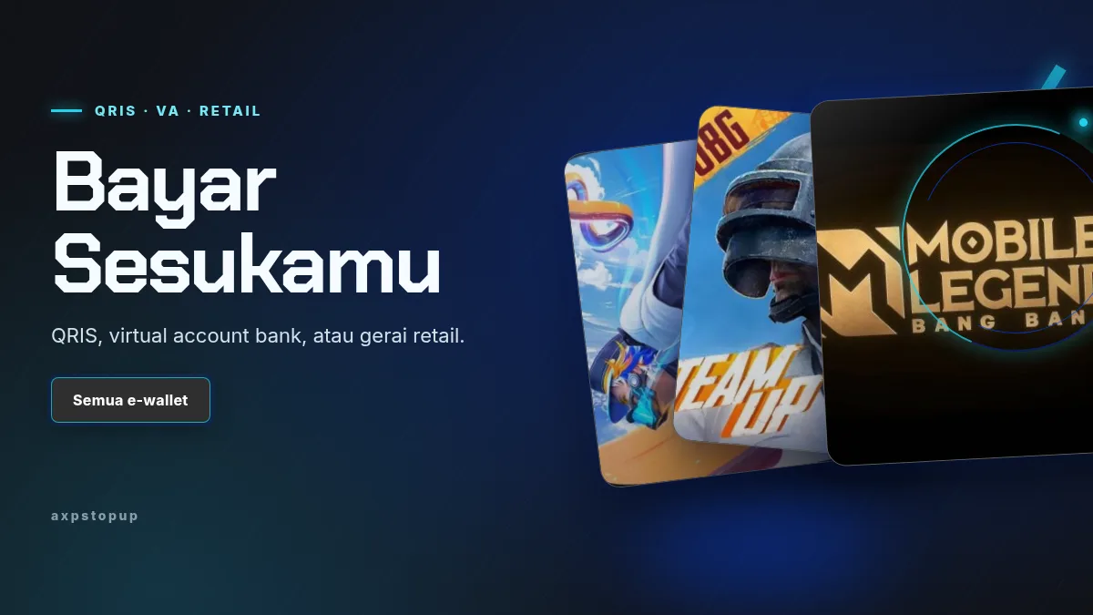 Bayar pakai QRIS, virtual account, atau gerai retail