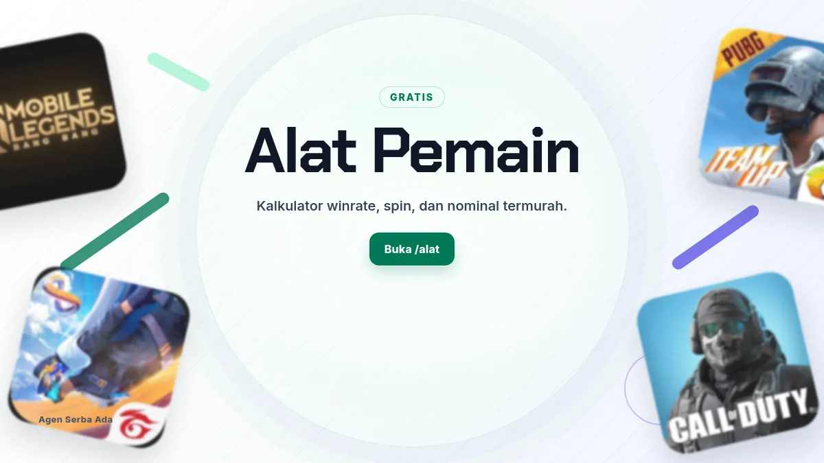 Alat pemain: kalkulator winrate, spin, dan nominal