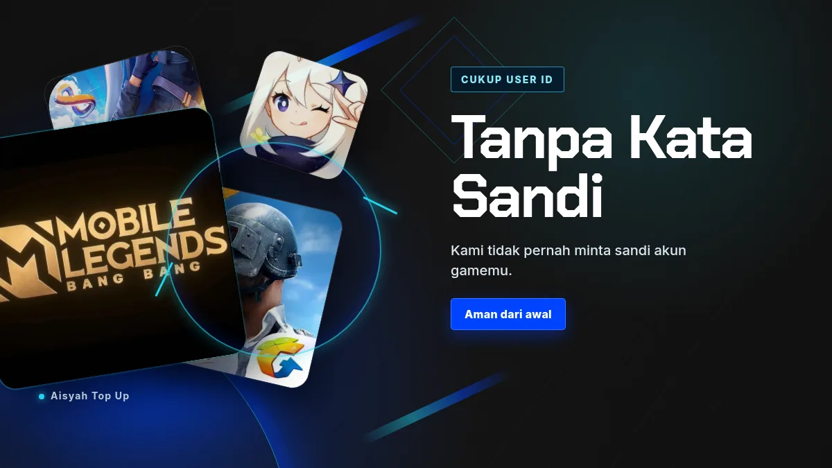 Tanpa kata sandi akun game, cukup User ID