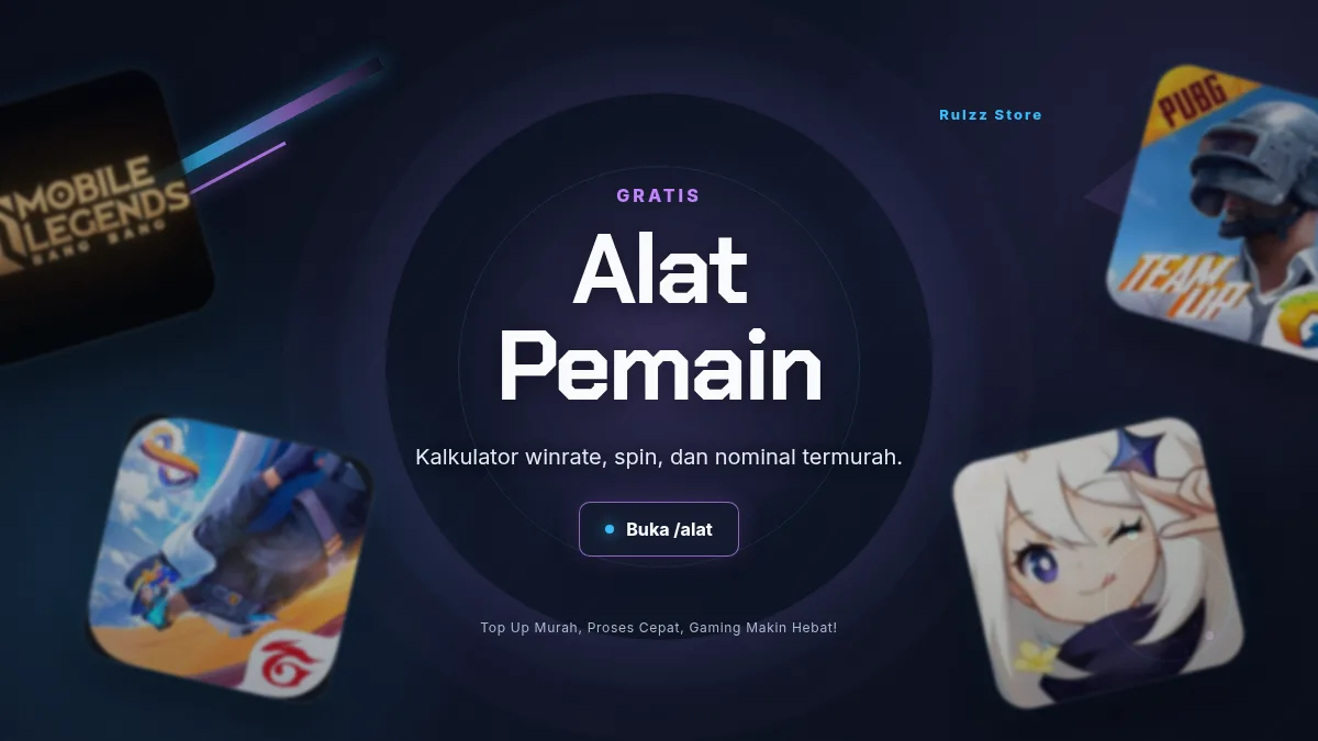 Alat pemain: kalkulator winrate, spin, dan nominal