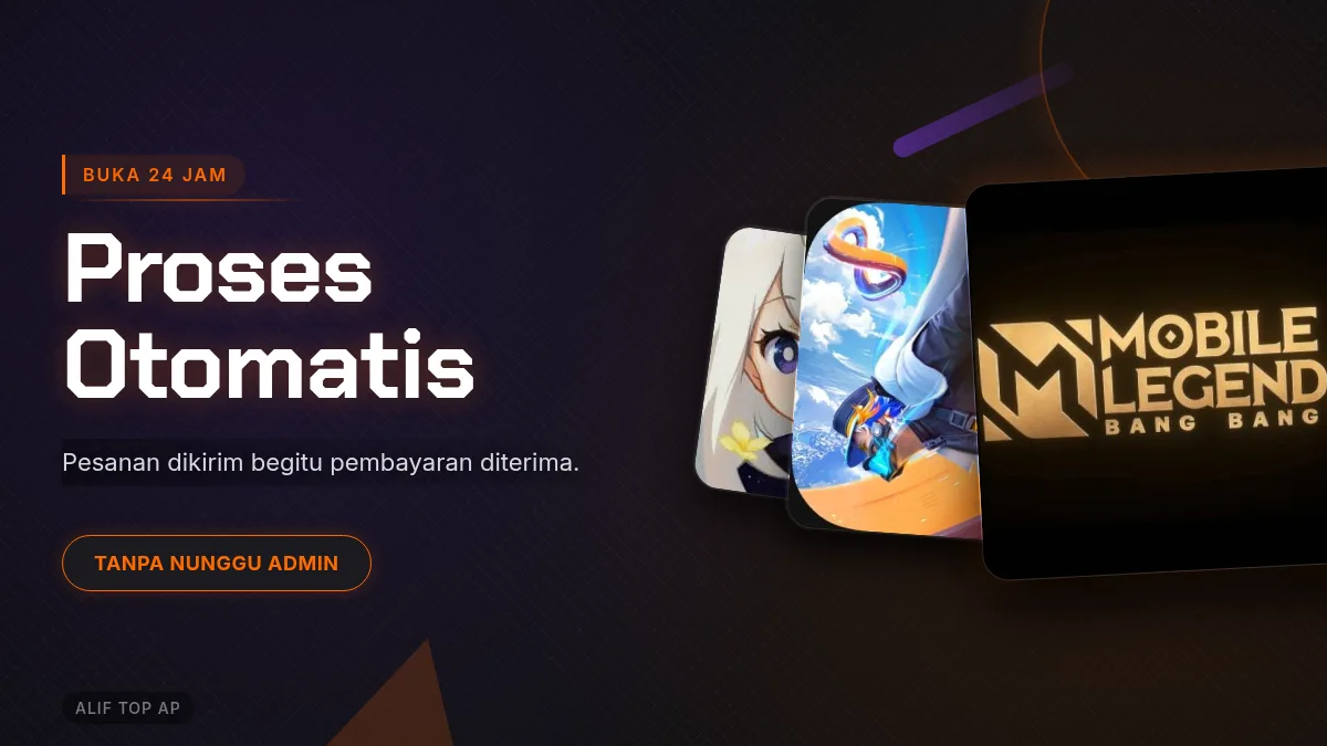 Proses otomatis, buka 24 jam
