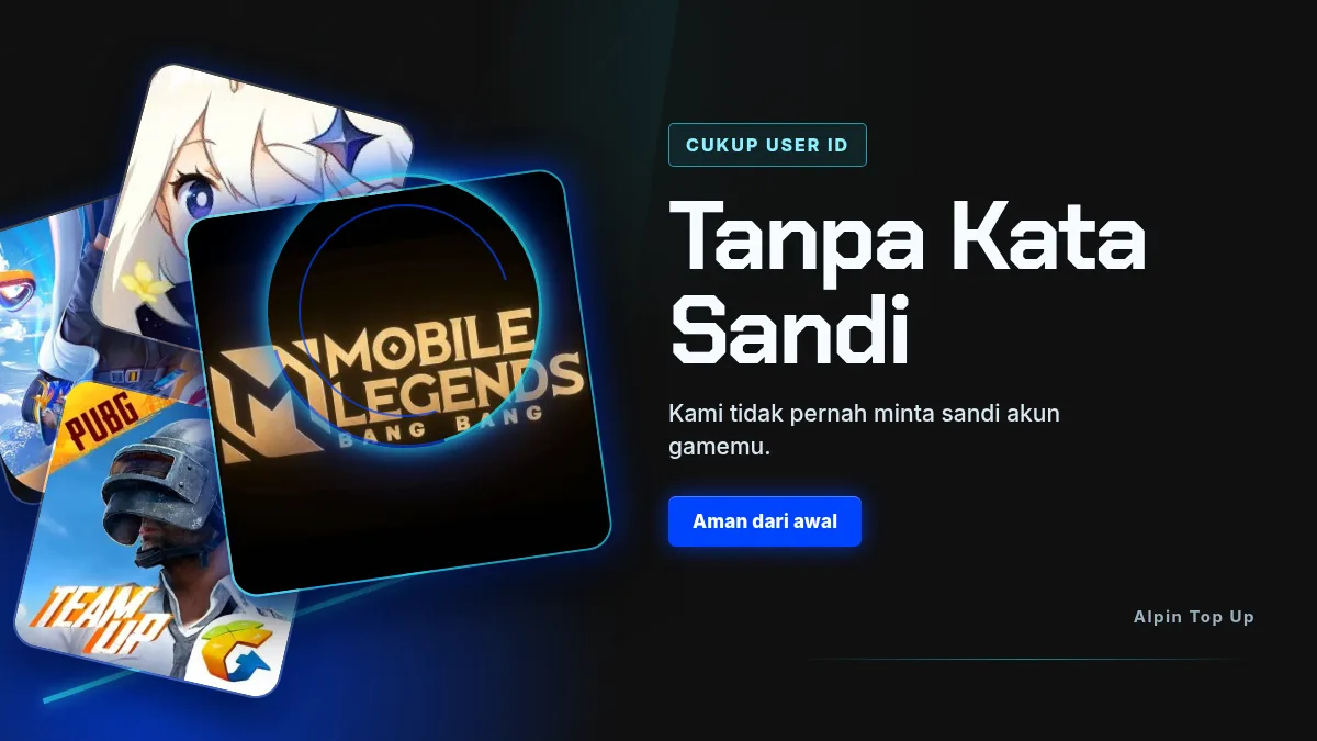 Tanpa kata sandi akun game, cukup User ID