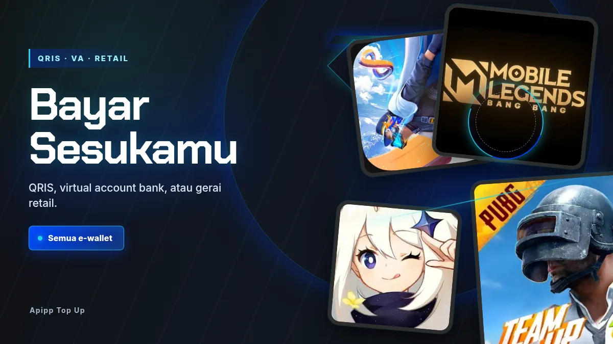 Bayar pakai QRIS, virtual account, atau gerai retail
