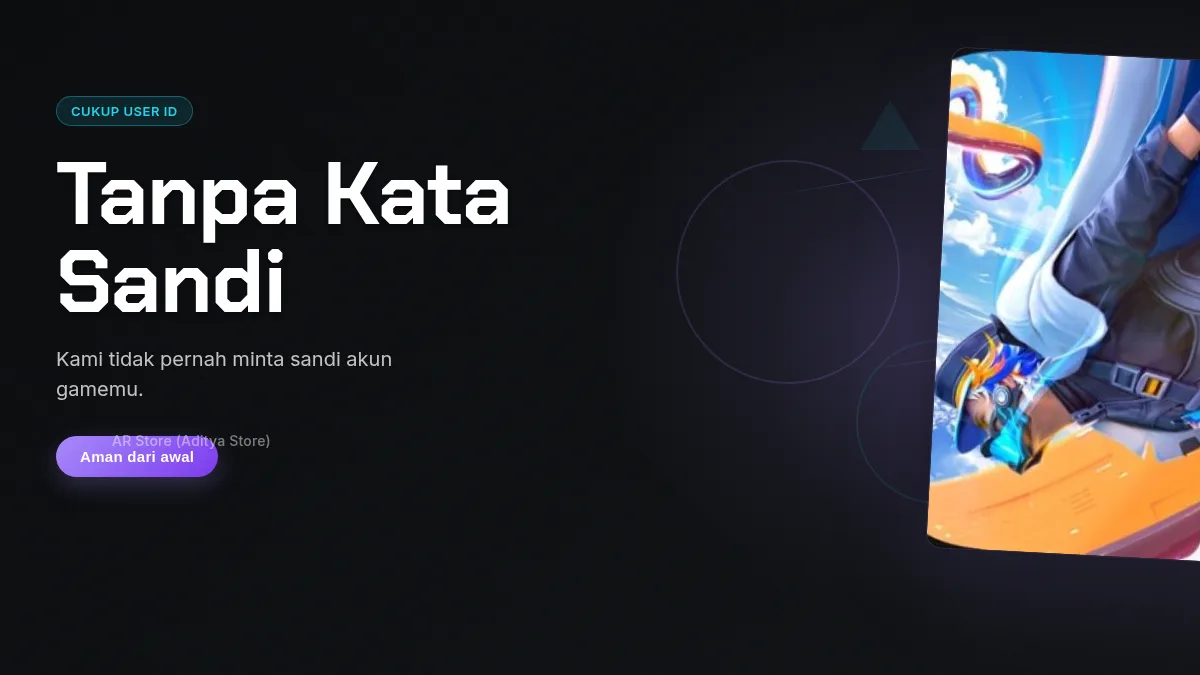 Tanpa kata sandi akun game, cukup User ID