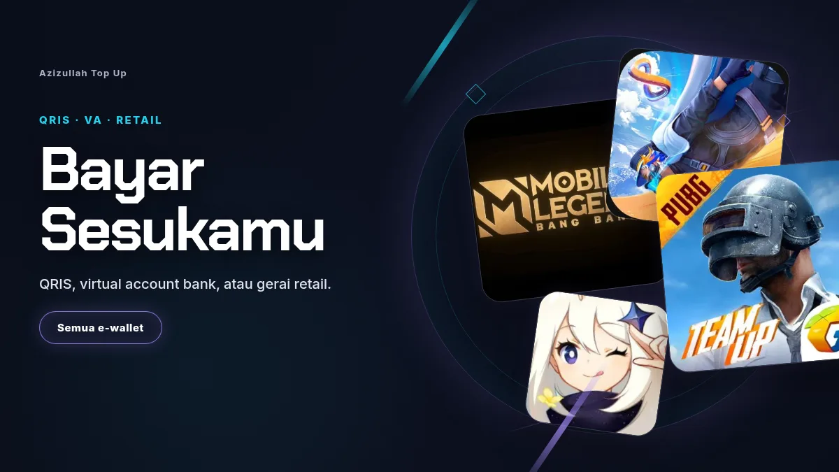 Bayar pakai QRIS, virtual account, atau gerai retail