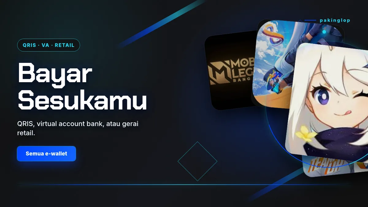 Bayar pakai QRIS, virtual account, atau gerai retail