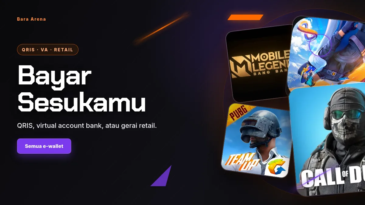 Bayar pakai QRIS, virtual account, atau gerai retail