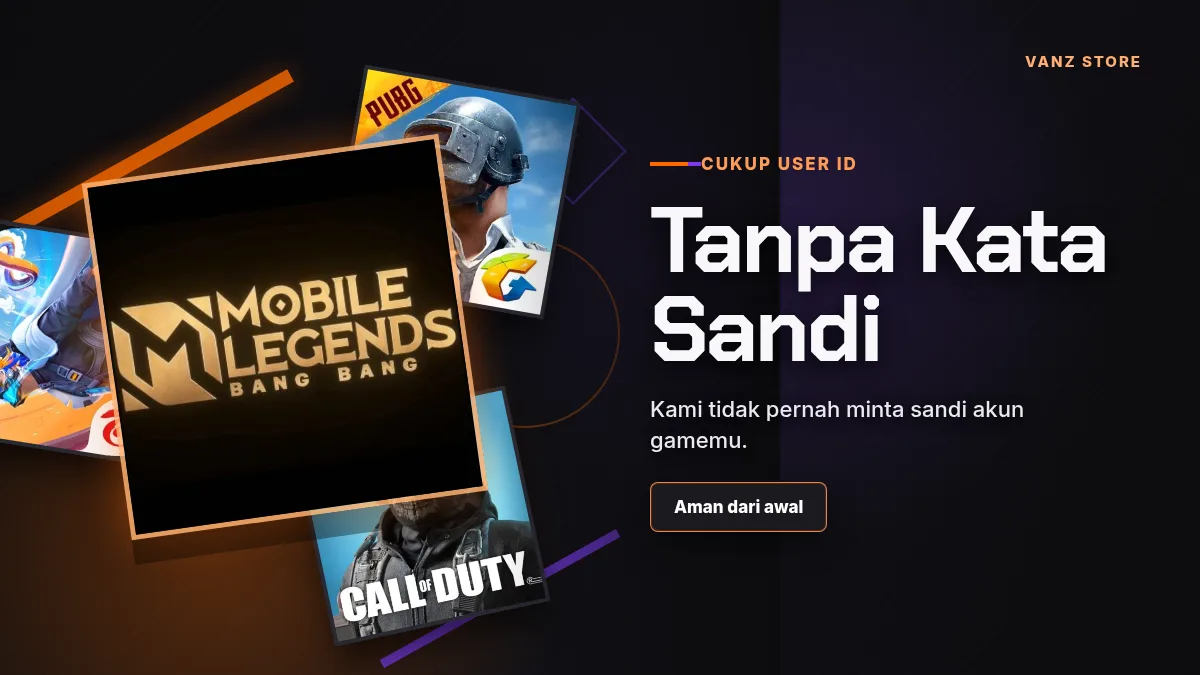 Tanpa kata sandi akun game, cukup User ID