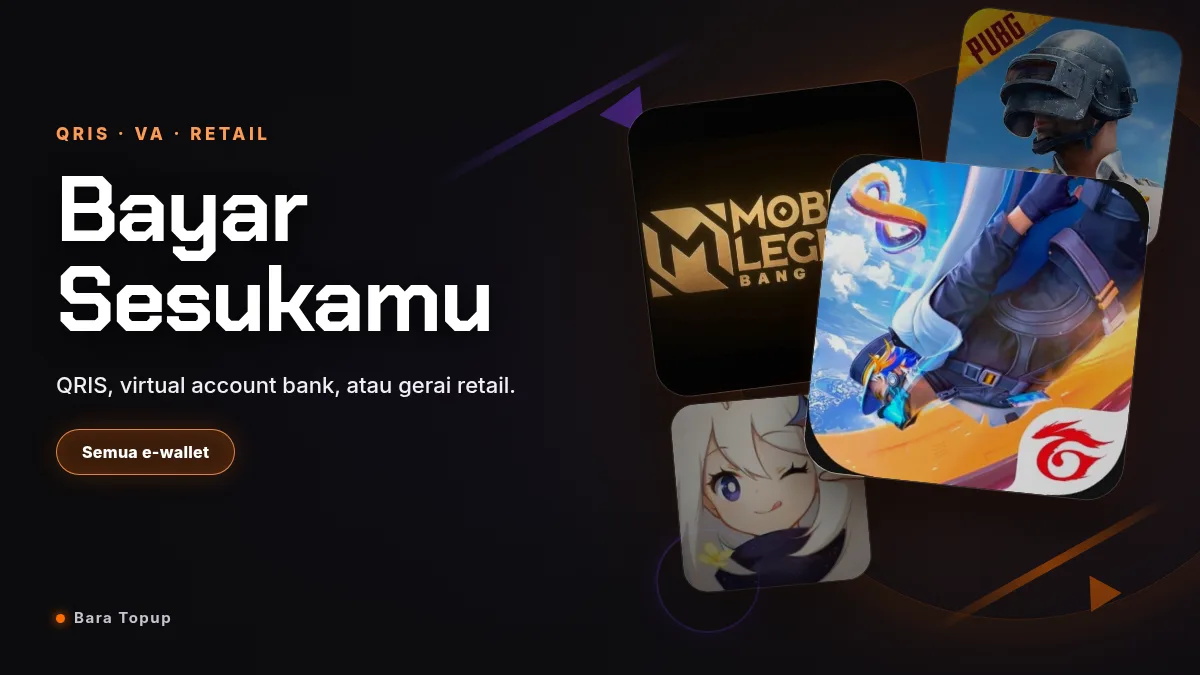 Bayar pakai QRIS, virtual account, atau gerai retail