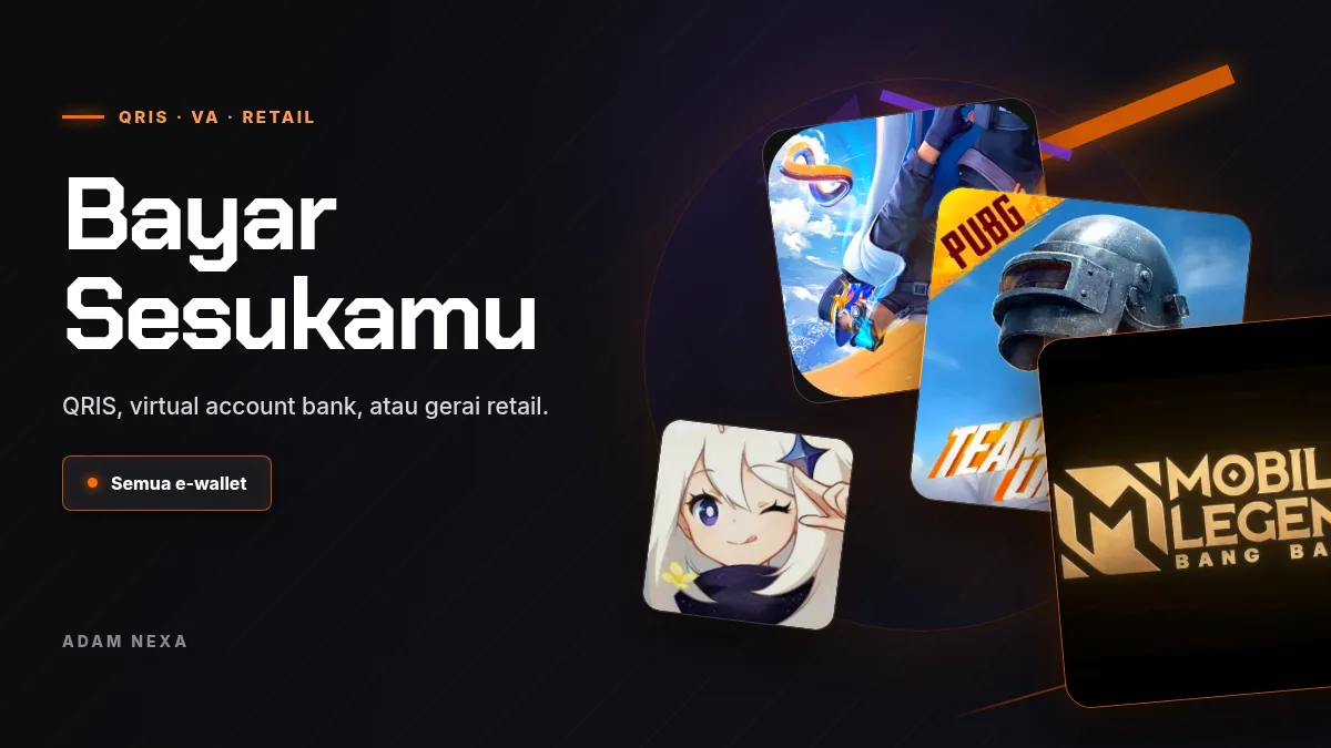 Bayar pakai QRIS, virtual account, atau gerai retail