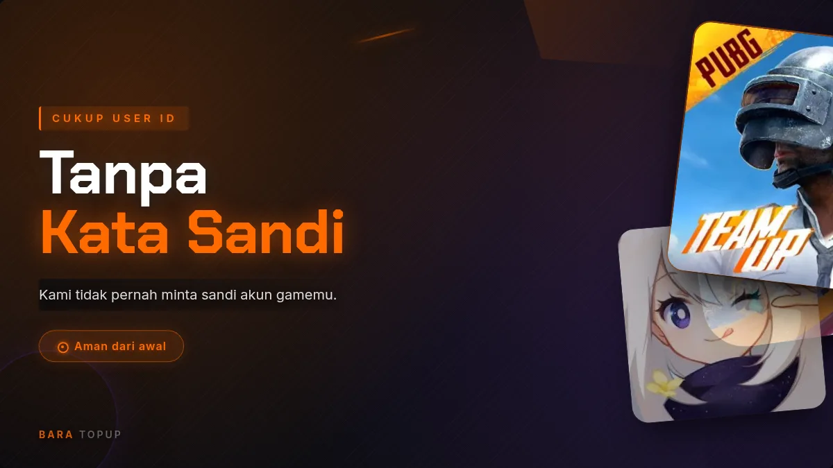 Tanpa kata sandi akun game, cukup User ID