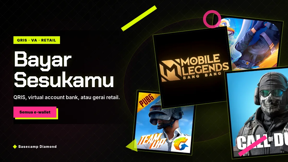 Bayar pakai QRIS, virtual account, atau gerai retail