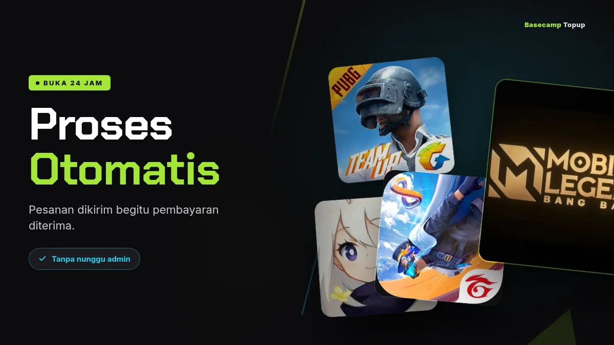 Proses otomatis, buka 24 jam