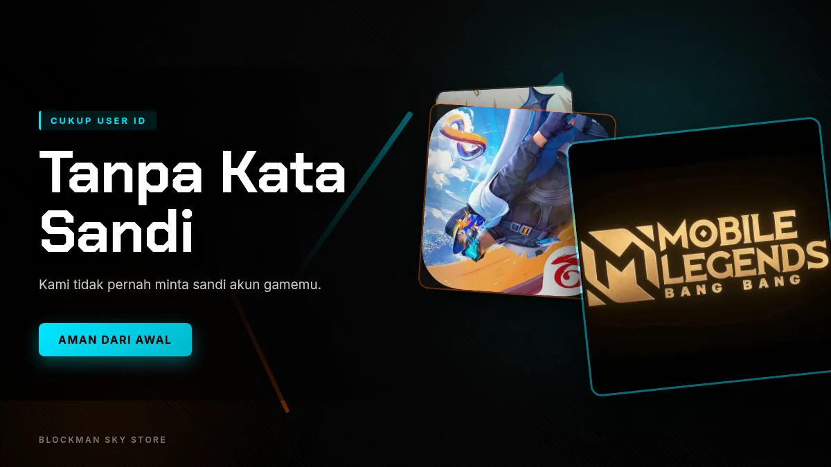 Tanpa kata sandi akun game, cukup User ID