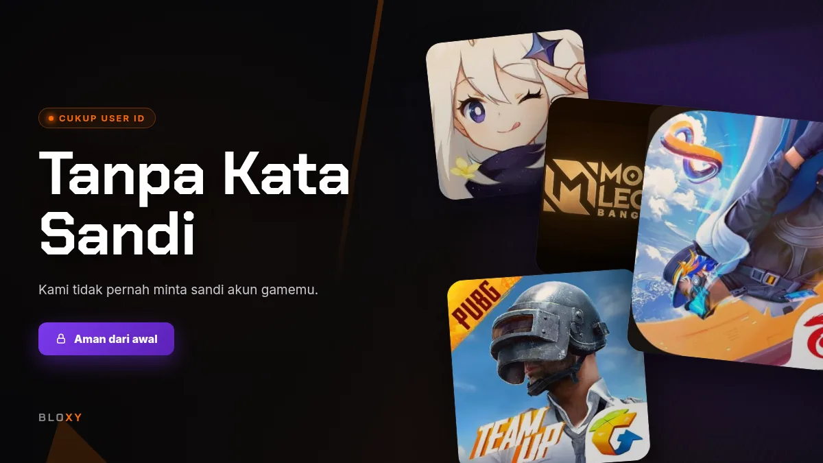 Tanpa kata sandi akun game, cukup User ID