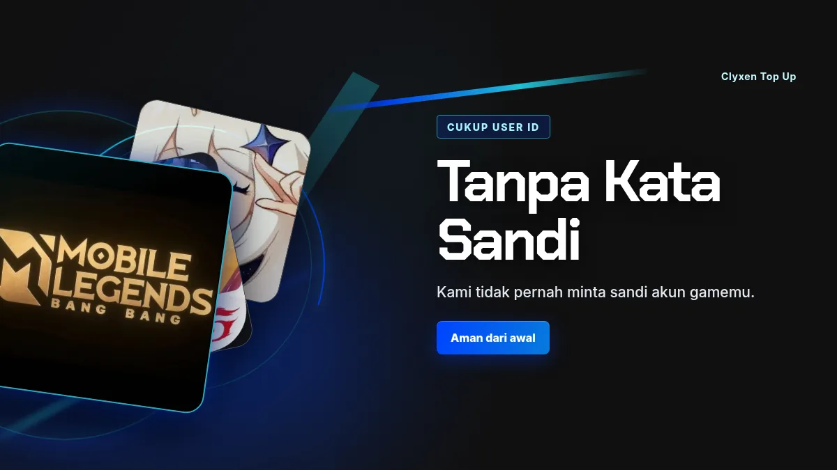 Tanpa kata sandi akun game, cukup User ID