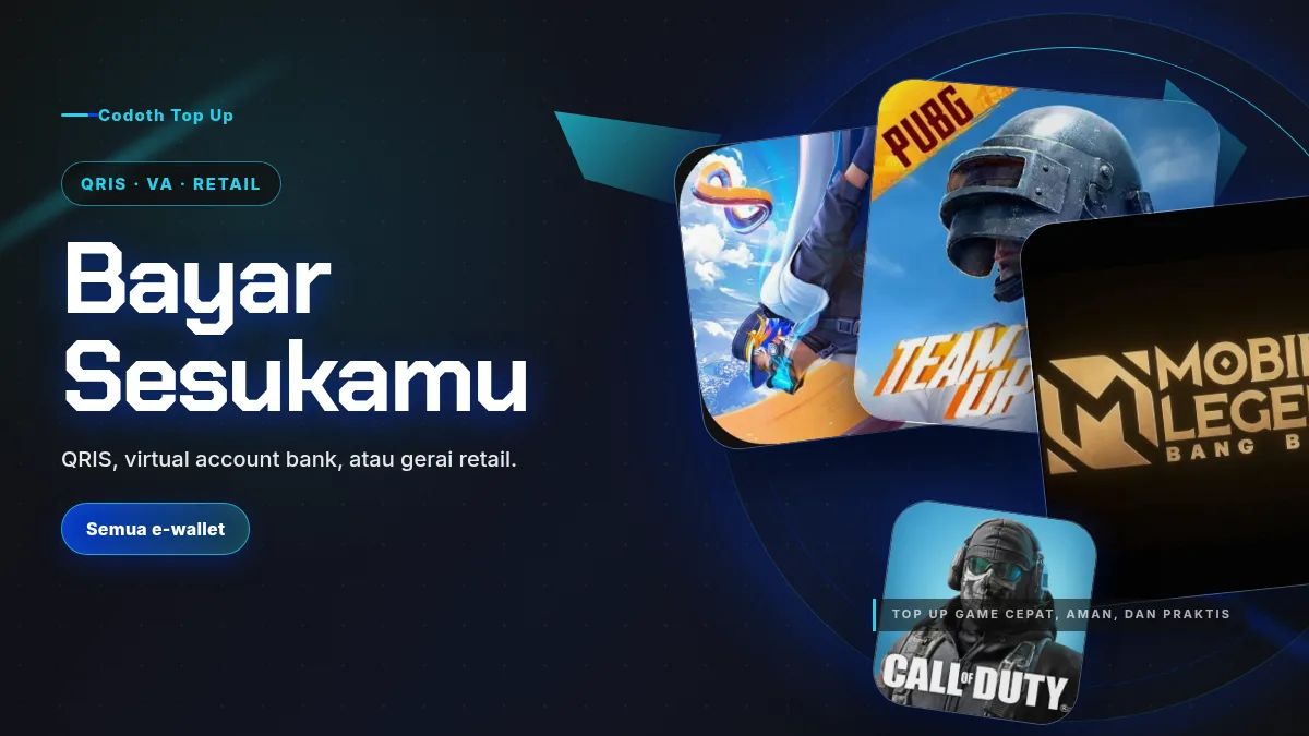 Bayar pakai QRIS, virtual account, atau gerai retail