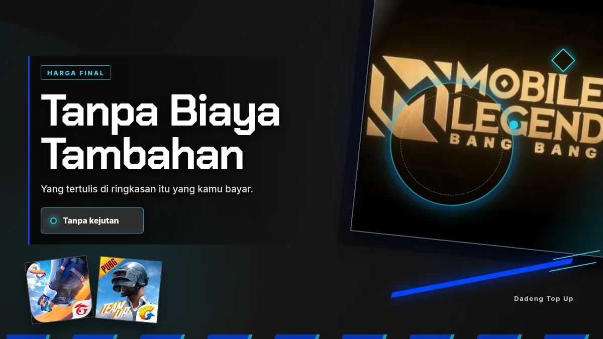 Harga final, tanpa biaya tambahan di halaman bayar