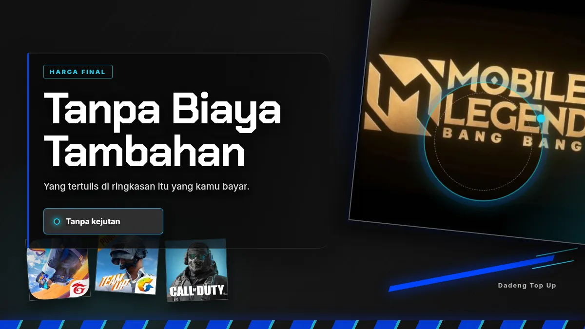 Harga final, tanpa biaya tambahan di halaman bayar