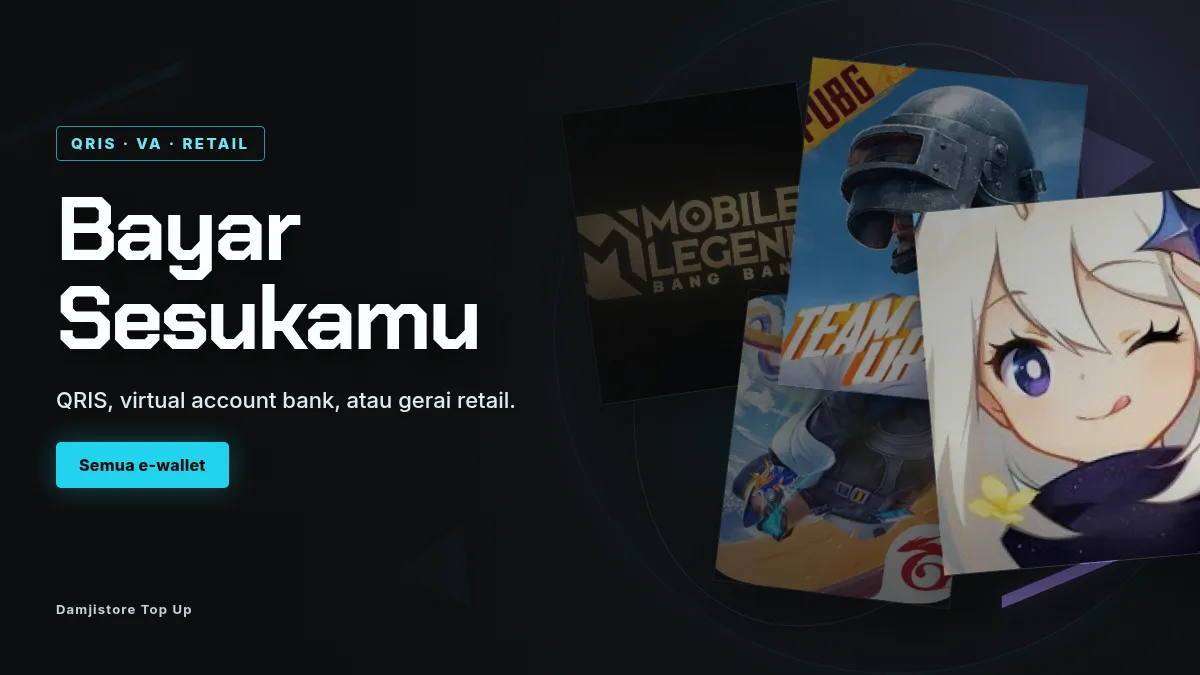 Bayar pakai QRIS, virtual account, atau gerai retail