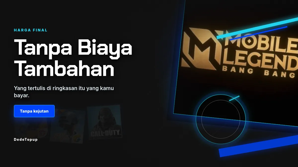 Harga final, tanpa biaya tambahan di halaman bayar