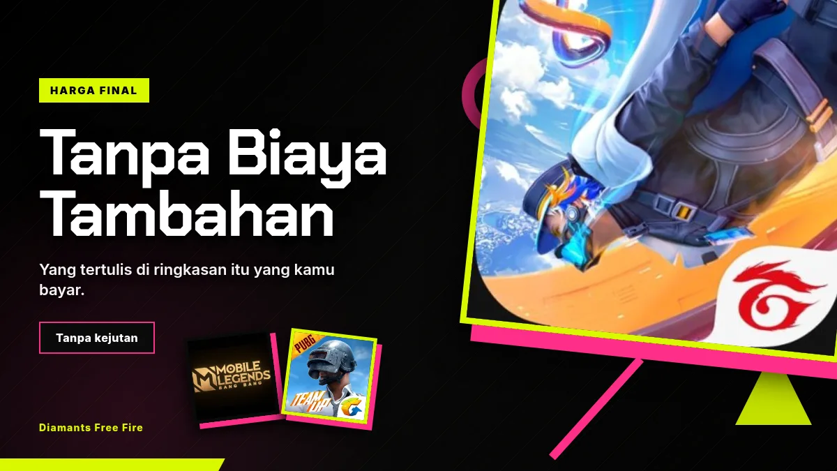Harga final, tanpa biaya tambahan di halaman bayar