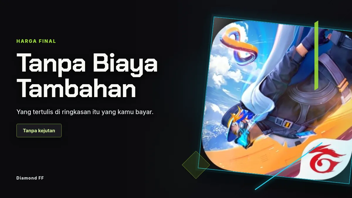 Harga final, tanpa biaya tambahan di halaman bayar