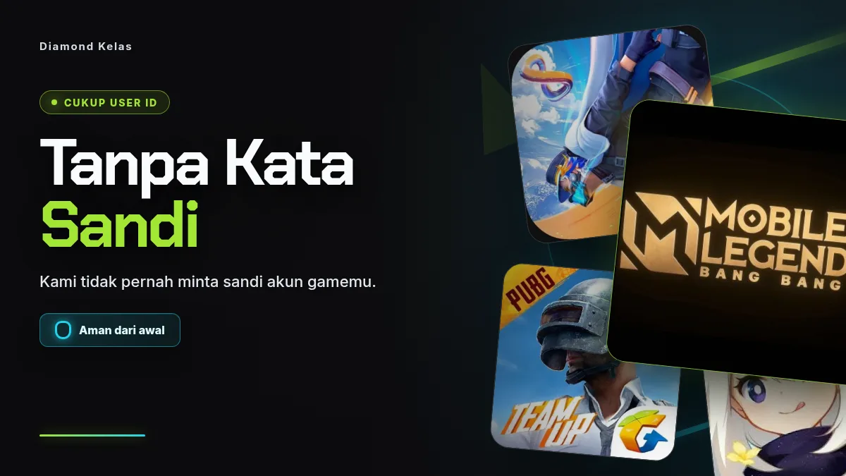 Tanpa kata sandi akun game, cukup User ID
