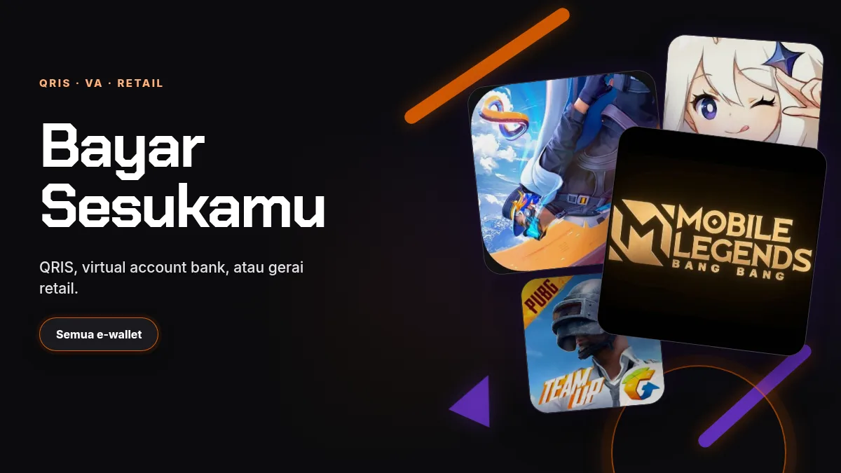 Bayar pakai QRIS, virtual account, atau gerai retail