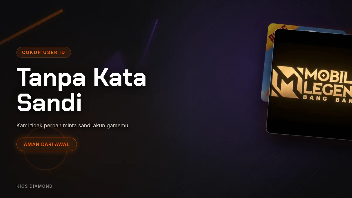 Tanpa kata sandi akun game, cukup User ID