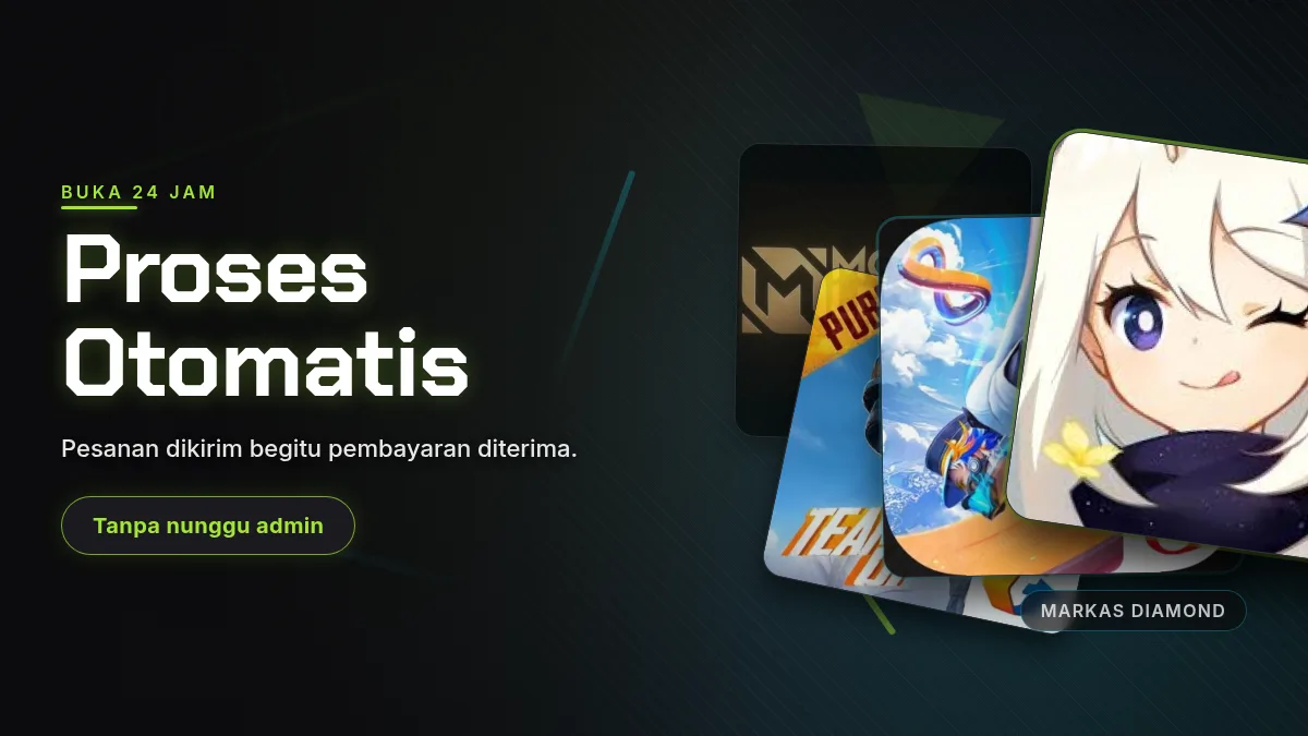Proses otomatis, buka 24 jam