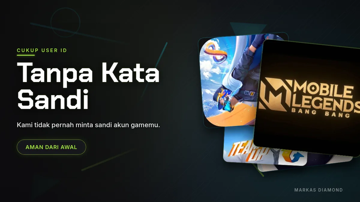 Tanpa kata sandi akun game, cukup User ID